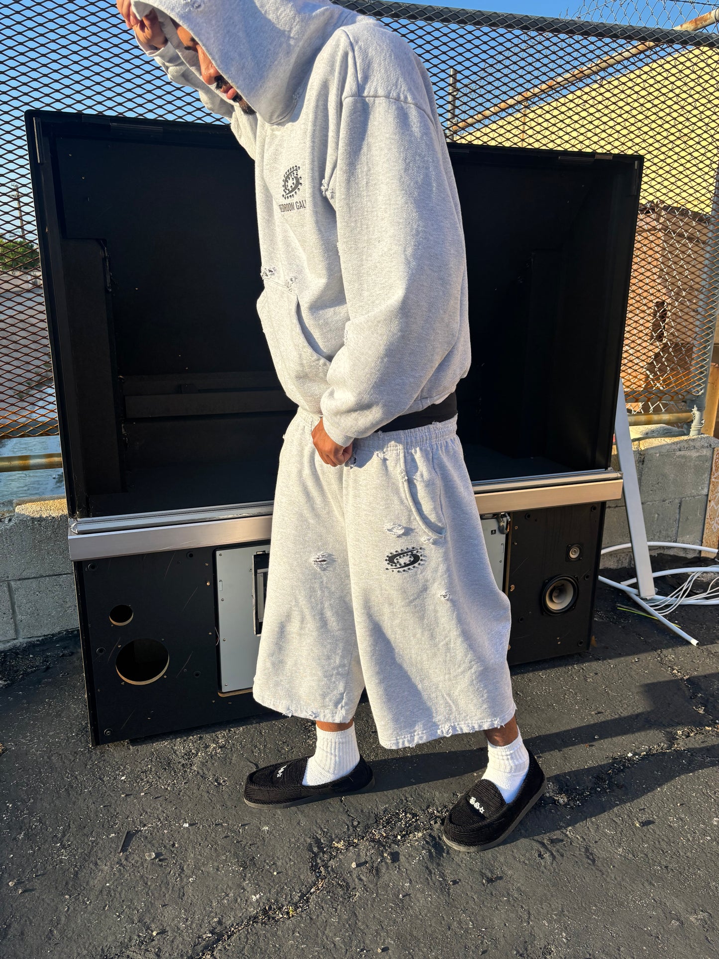 Thrashed Heather Hoodie